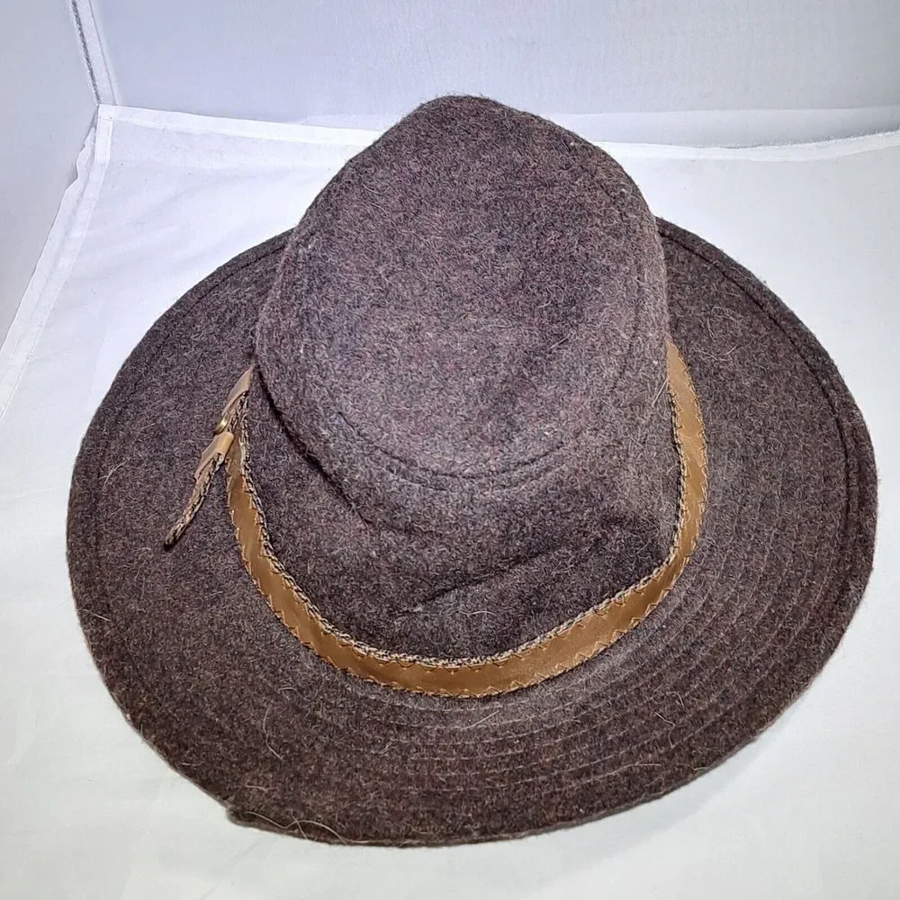 Stetson Safari Fedora Hat‎ Mens Wool Blend Brown Breathable Outdoor